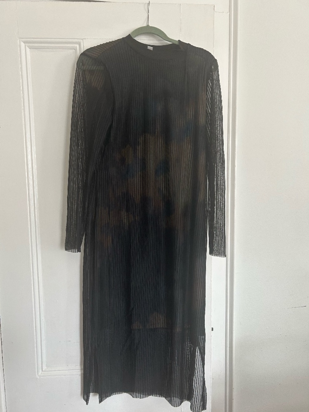 Mock Turtle Neck Midi Cocktail Dress